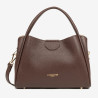 Lancaster Paris – Grand Sac à Main en Cuir Ida Double marron or pâle